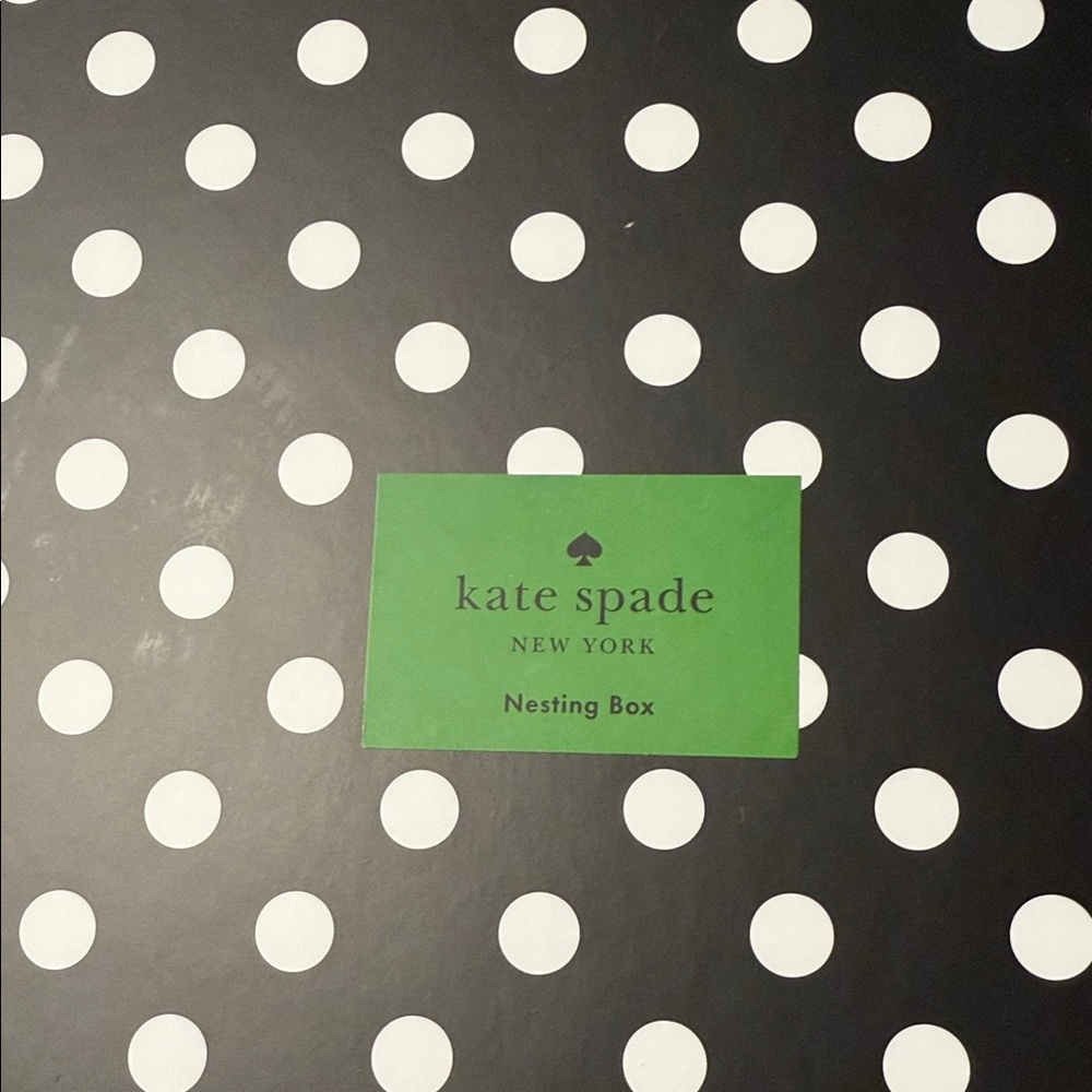 Kate Spade Black and White Polka Dot Box - Picture 2 of 8